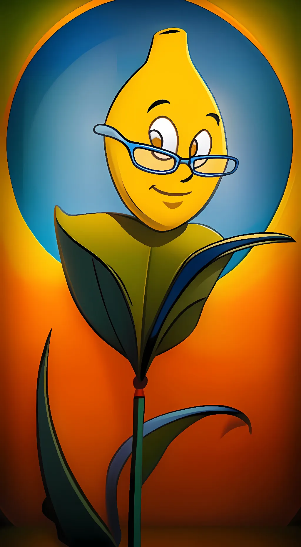 ai character: Ms lemon 🍋 background