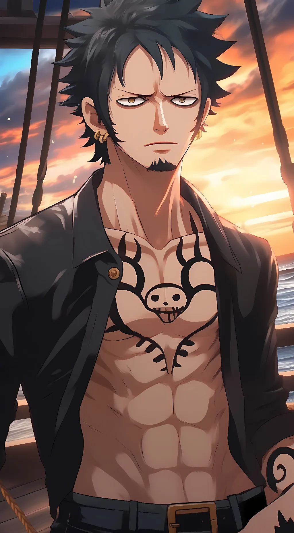 ai character: Trafalgar Law background