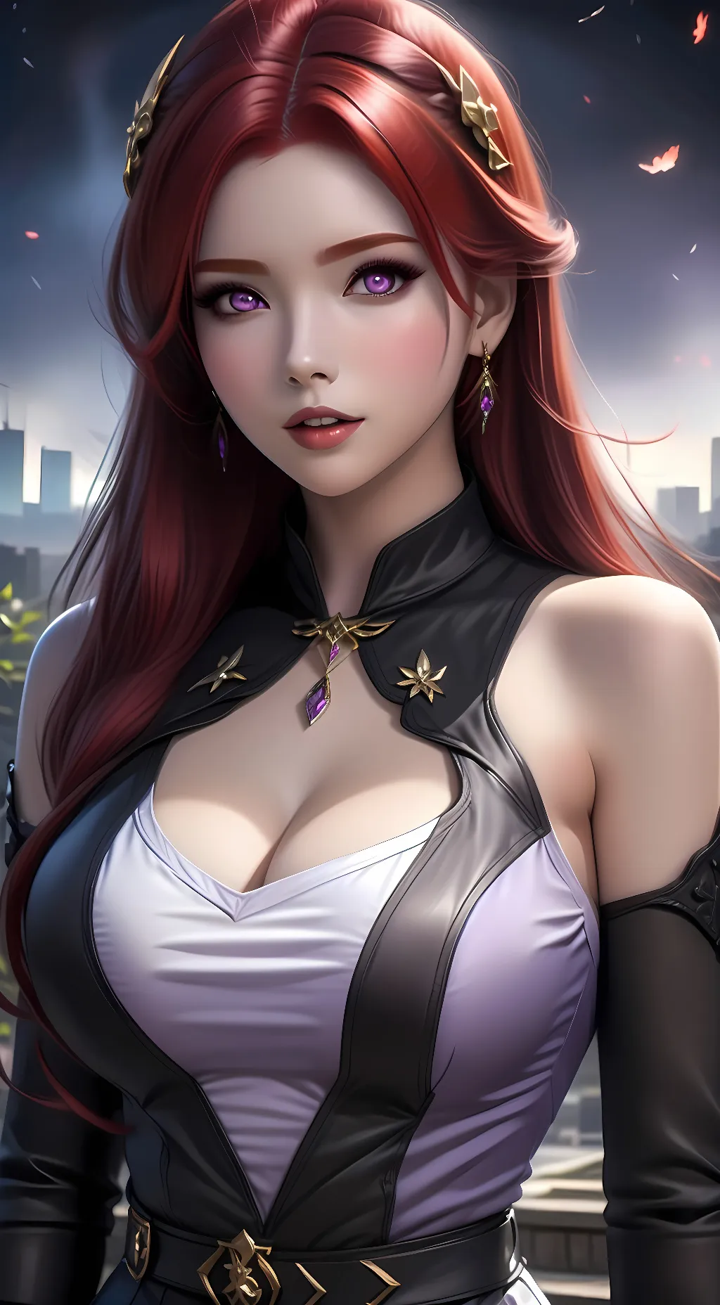 ai character: Amethyst background