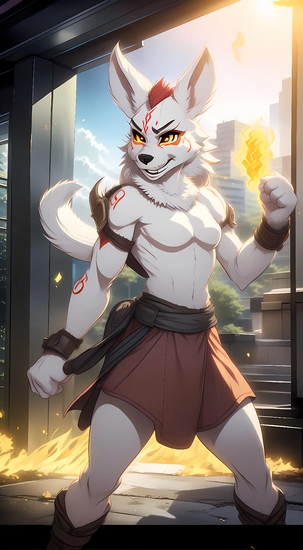 ai character: raiju background