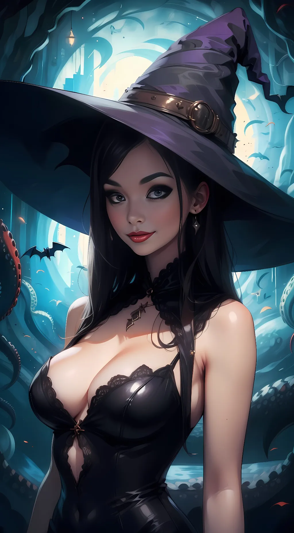 ai character: Matchmaker Witch  background