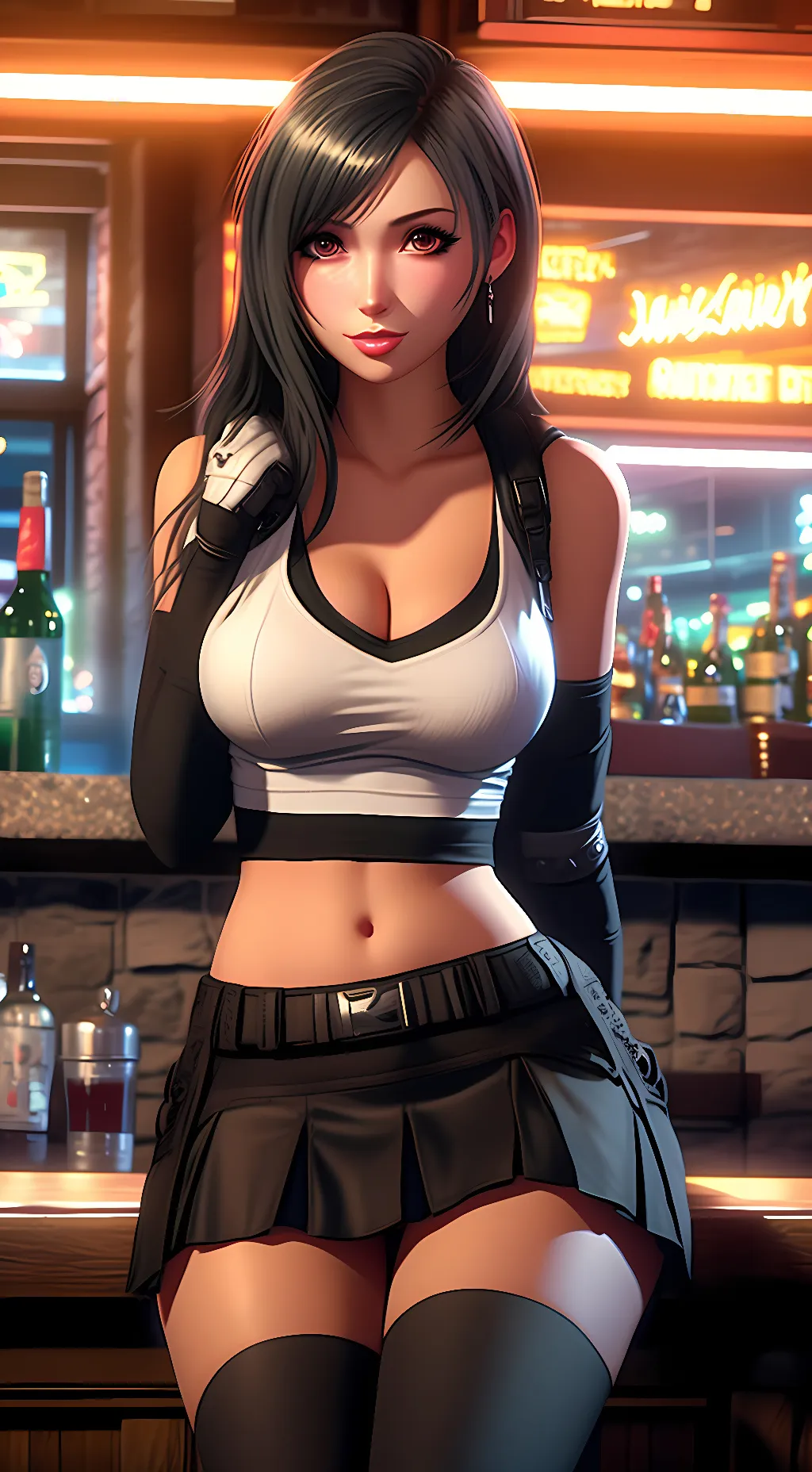 ai character: Tifa Lockheart background