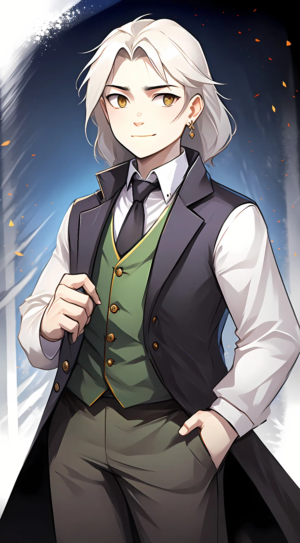 ai character: asriel with a gun background