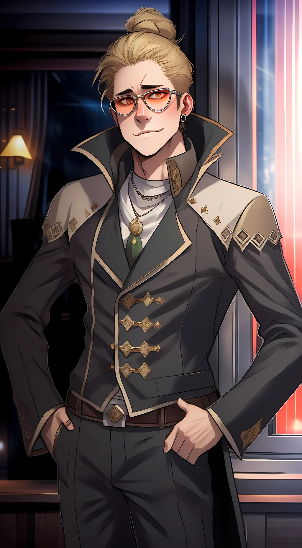 ai character: yandere pr. mic background