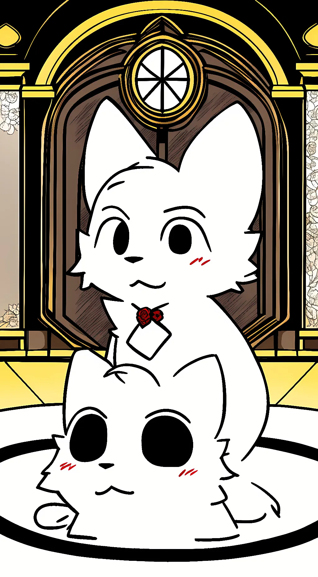 ai character:  boykisser~ background