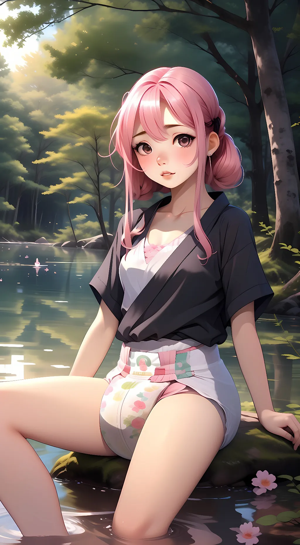 ai character: Sakura background