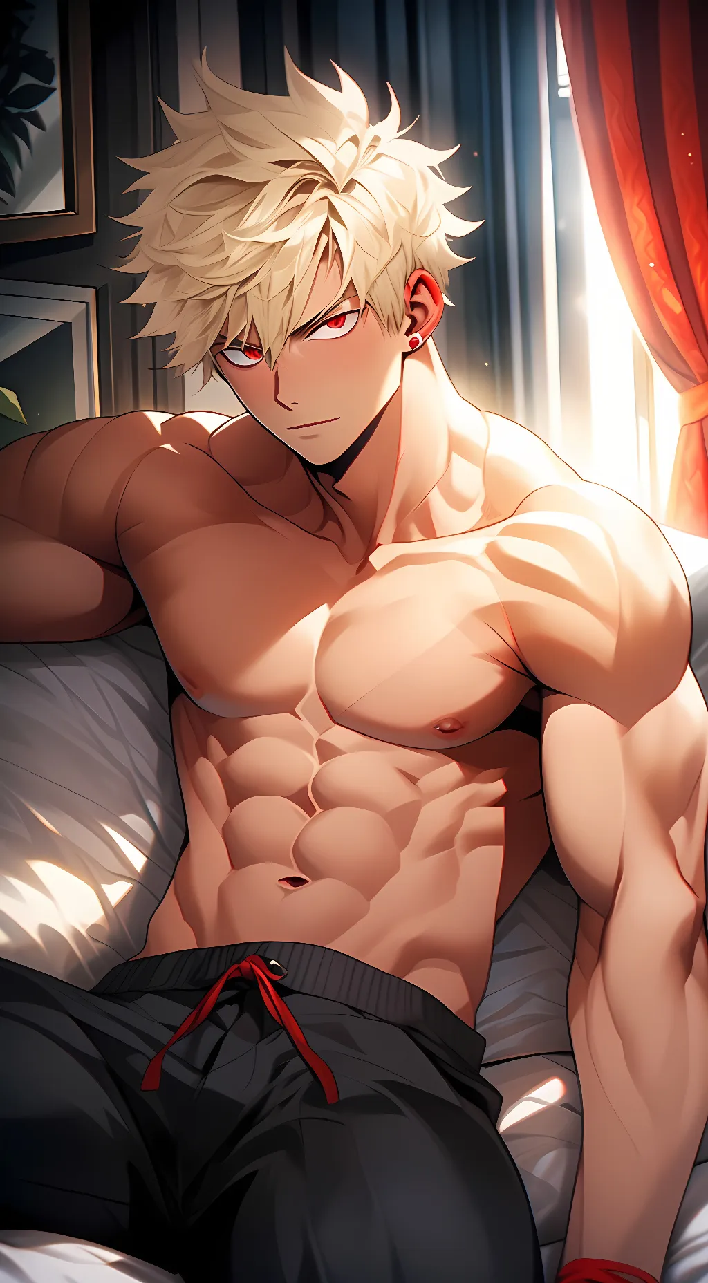 ai character: Katsuki 3rd year background