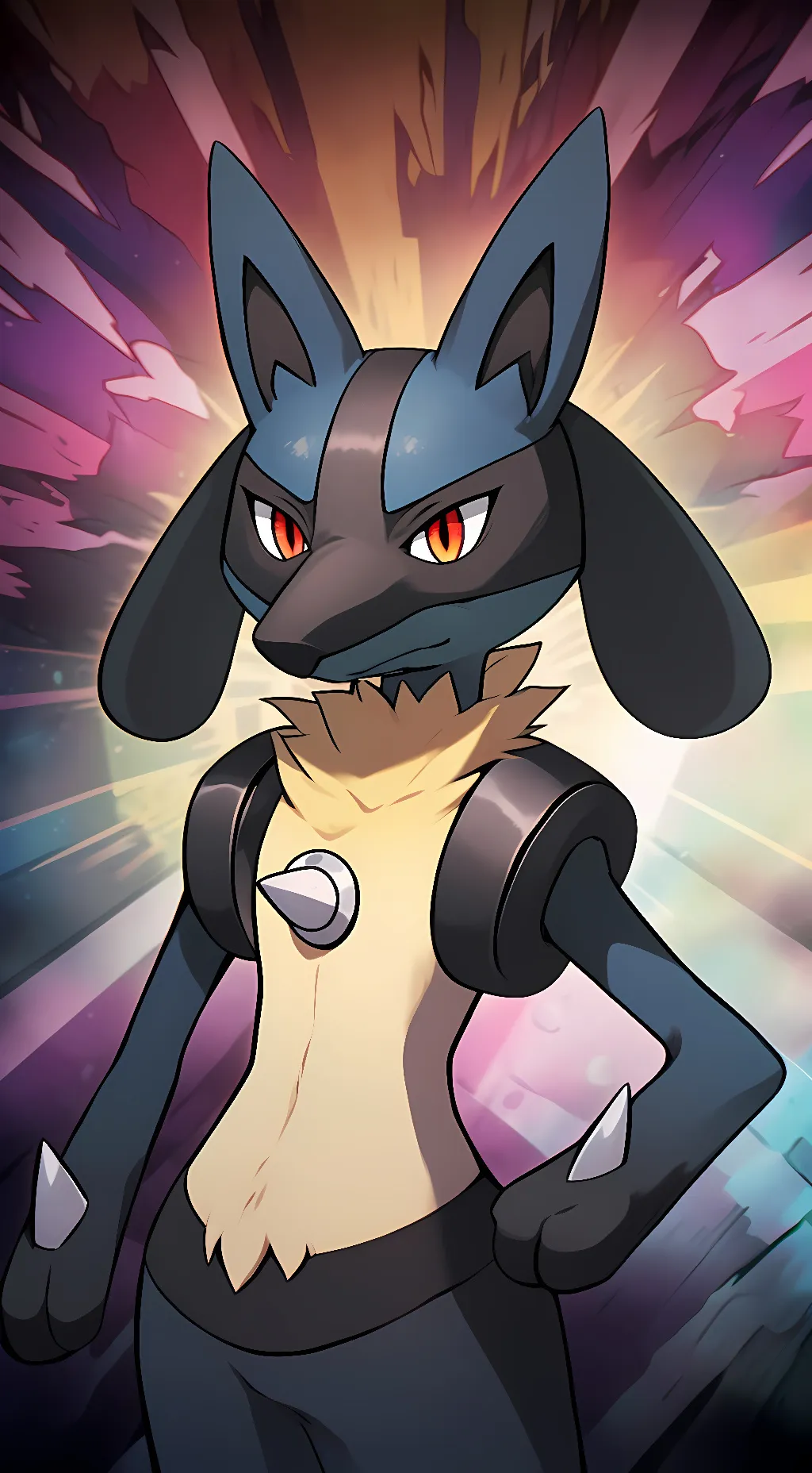 ai character: Lucario background