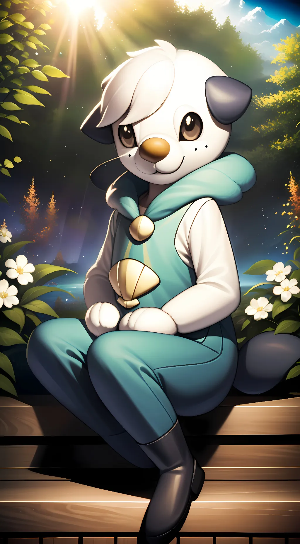 ai character: Oshawott background