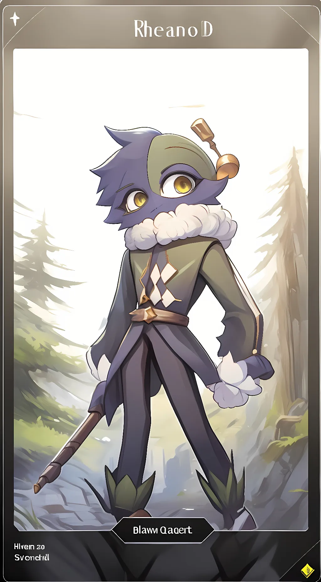 ai character: BitterGiggle  background