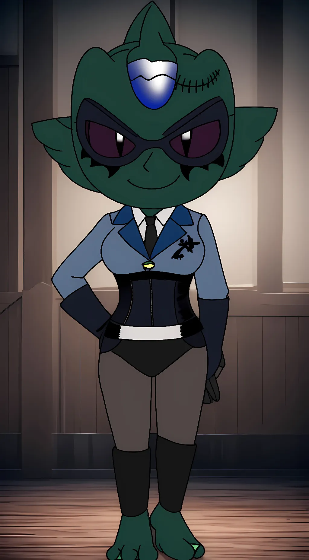 ai character: Bluelight  background