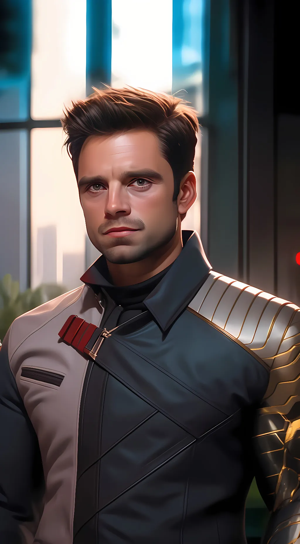 ai character: Bucky Barnes background