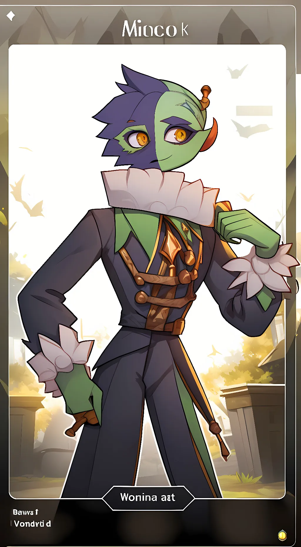 ai character: BitterGiggle  background