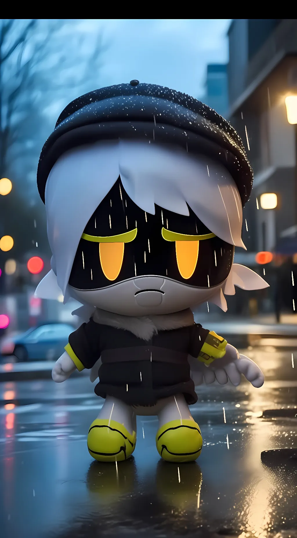 ai character: Sad N background