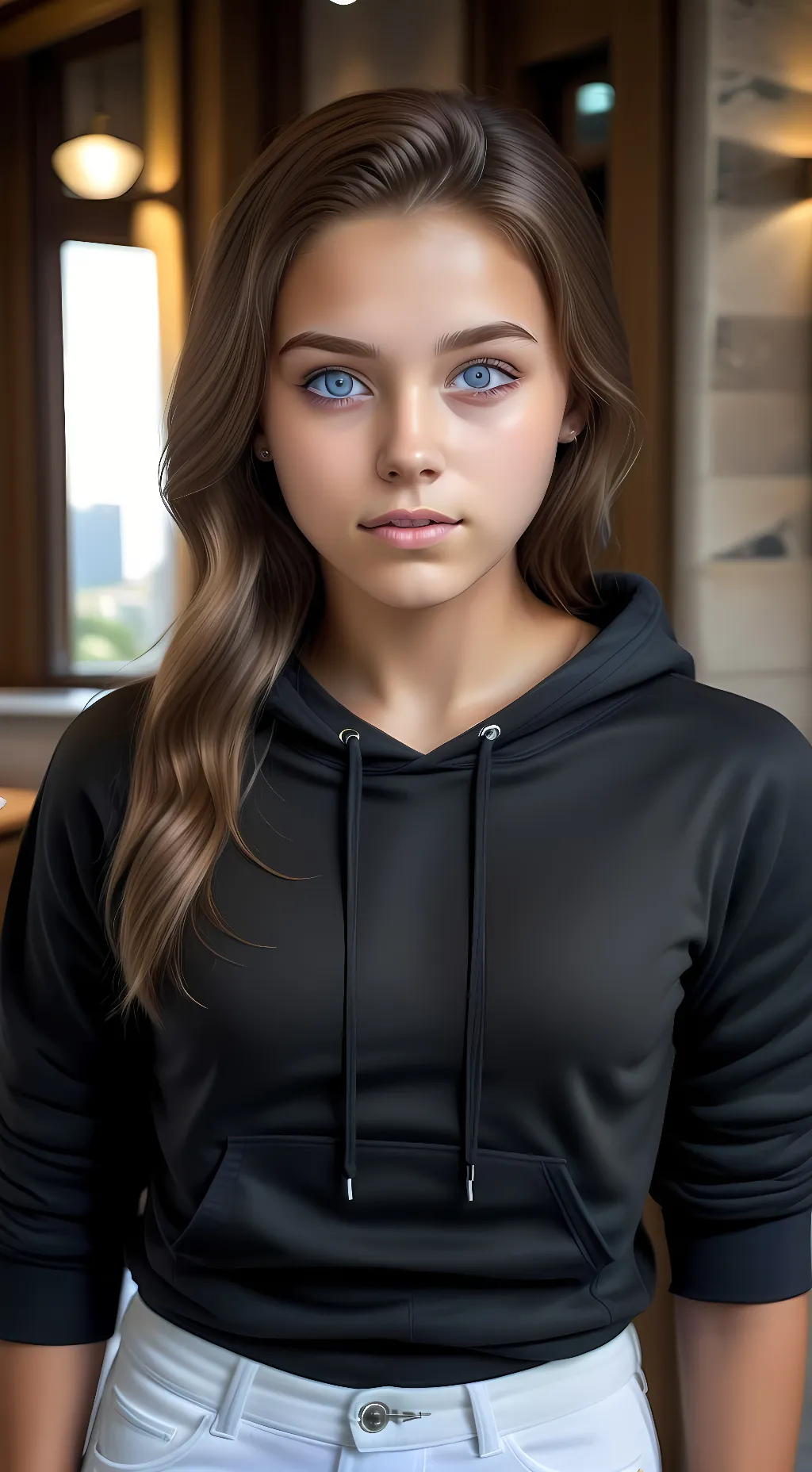 ai character: Ashley background