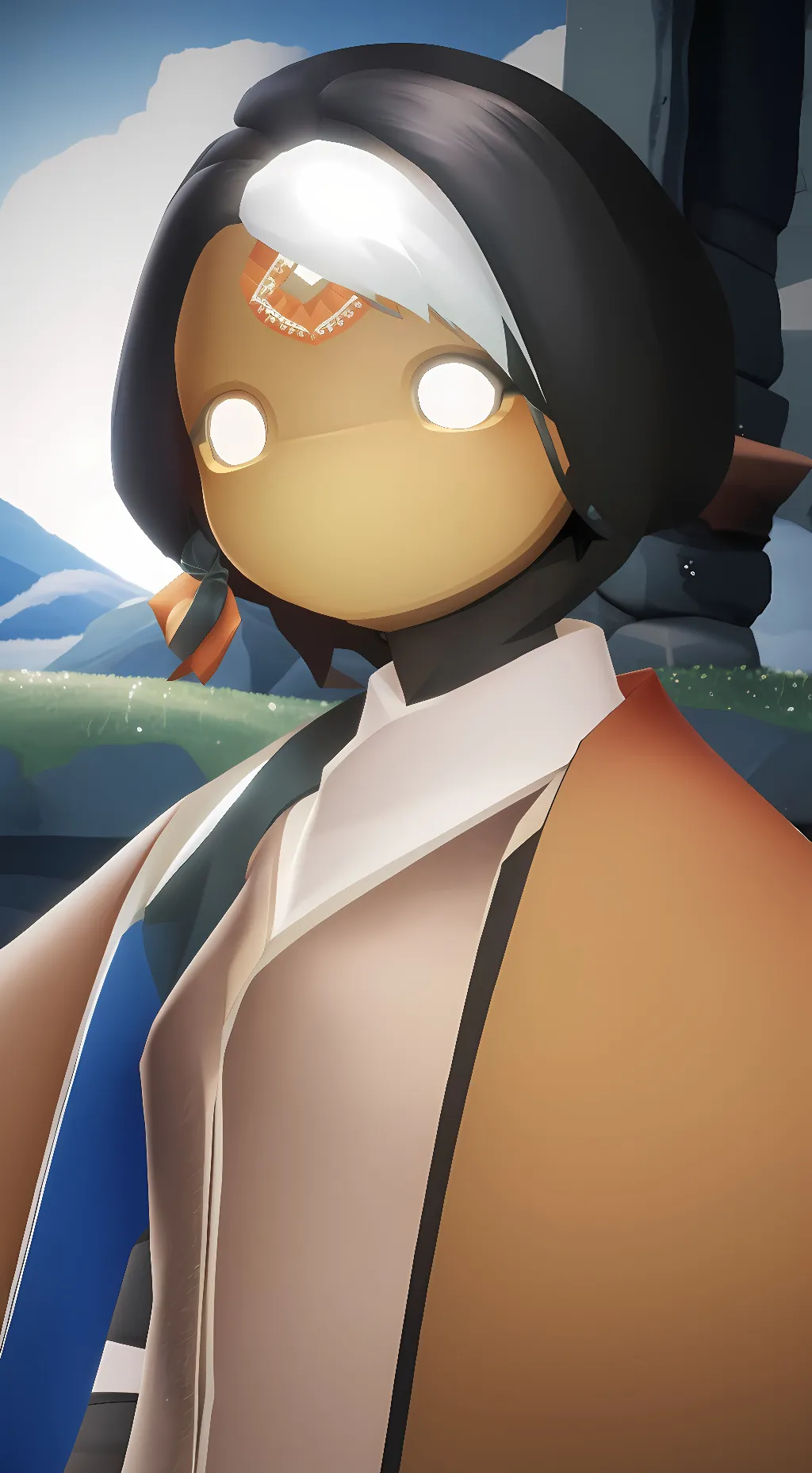 ai character: sky  background