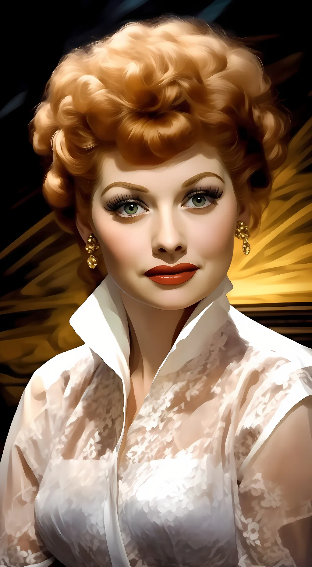 ai character: Lucy Ricardo  background