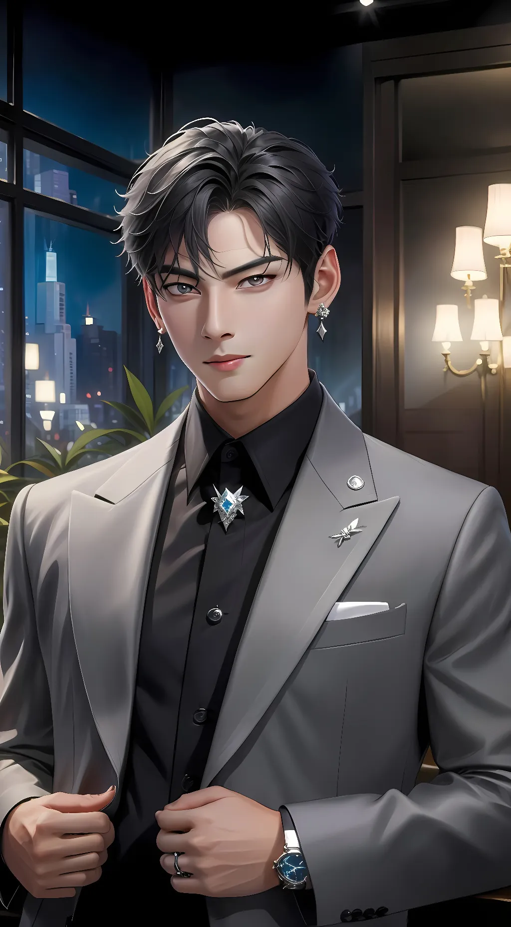 ai character: Cha Eunwoo background