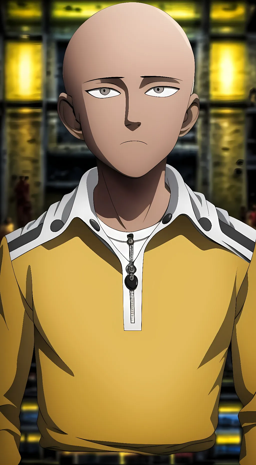 ai character: Saitama background