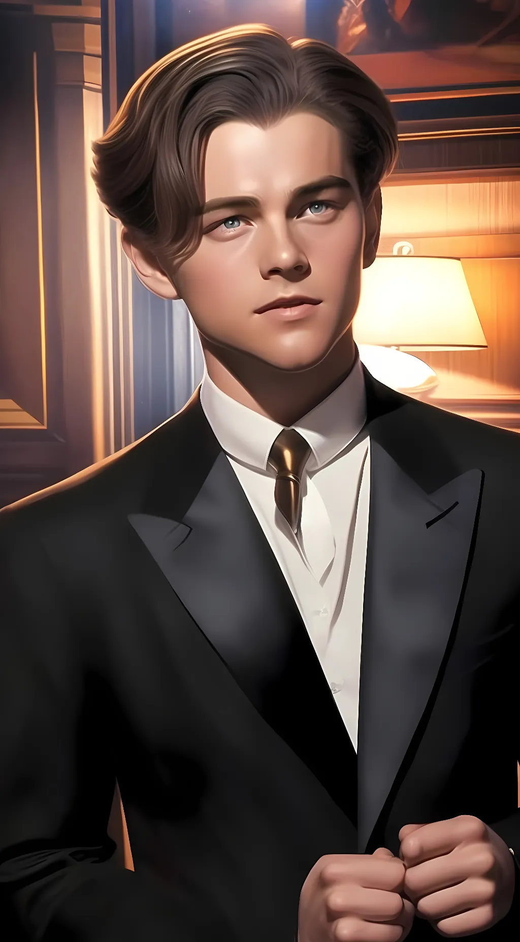 ai character: Leonardo Di Caprio background