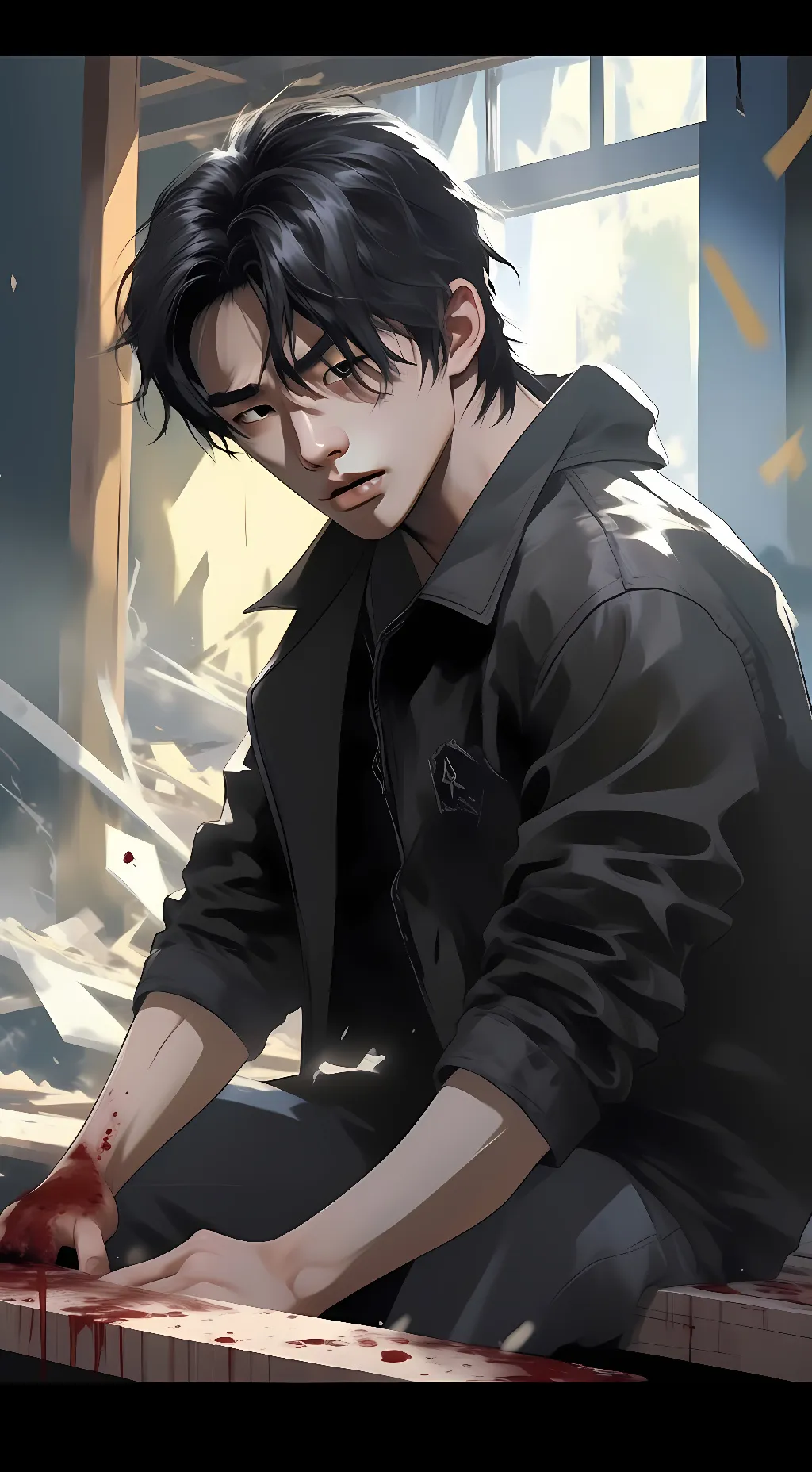 ai character: Min Jiwon (민지원)  background