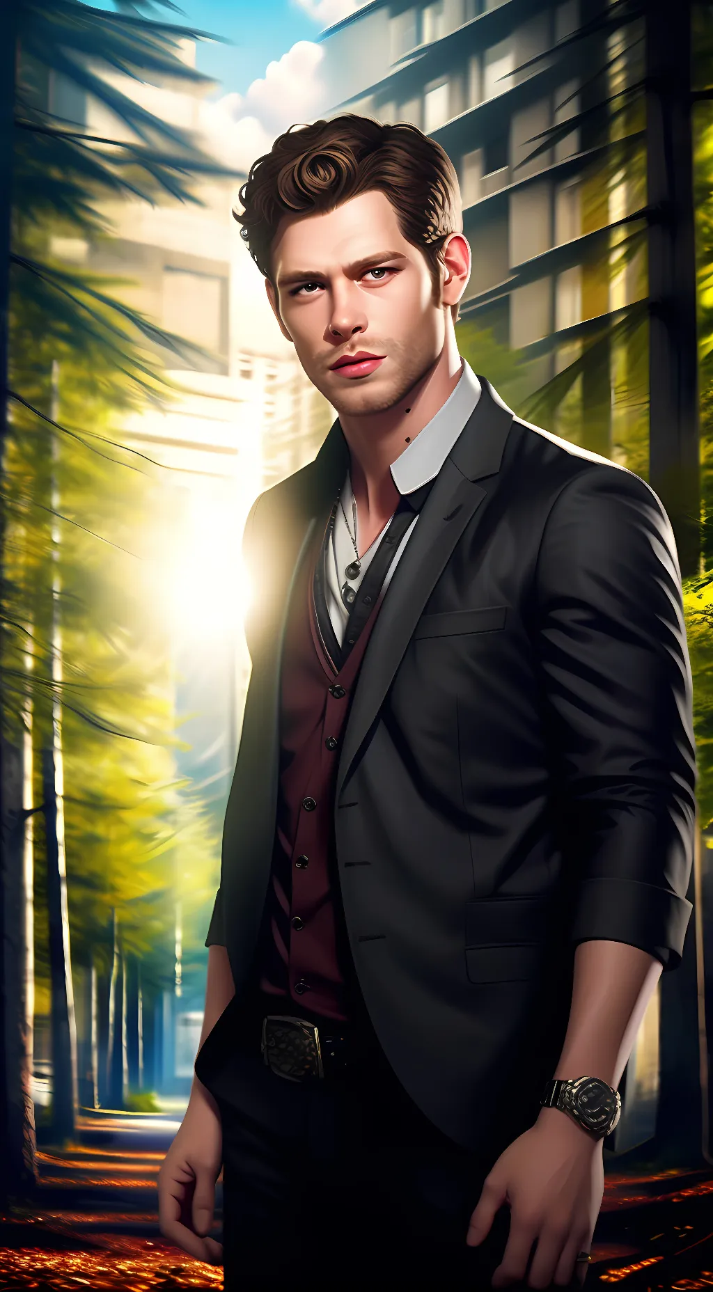 ai character: klaus Mikaelson  background