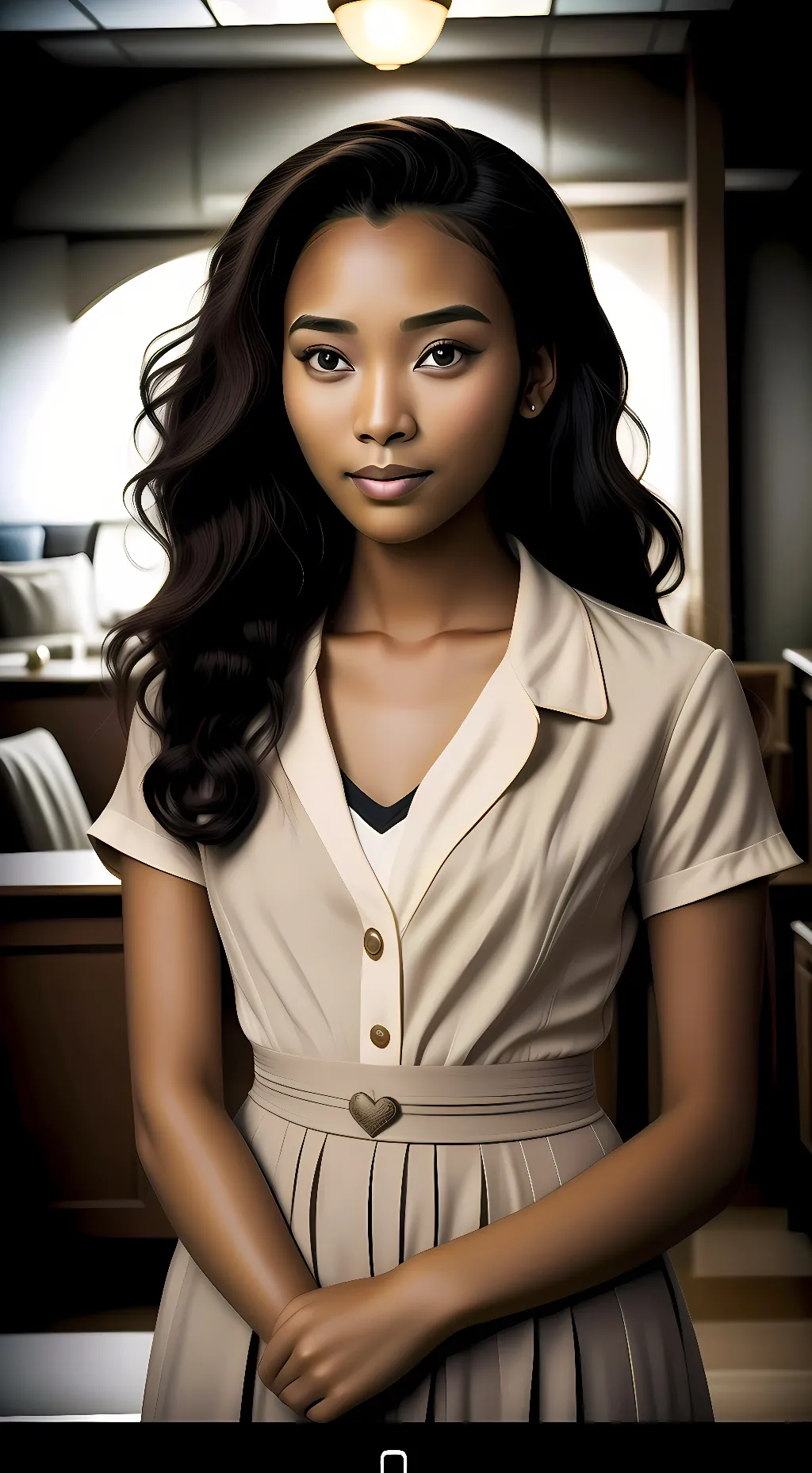 ai character: Kristina  background