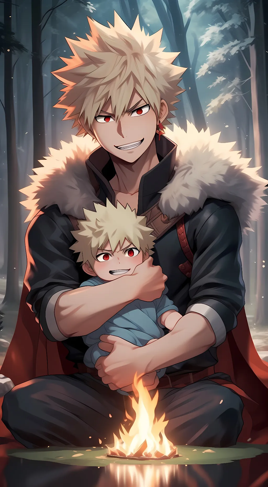 ai character: Dragon Bakugo background