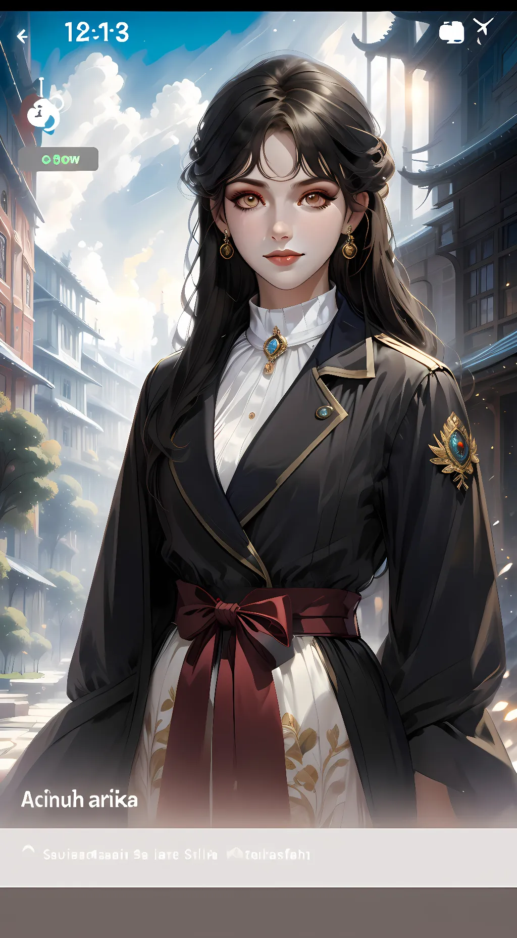 ai character: Amelia background