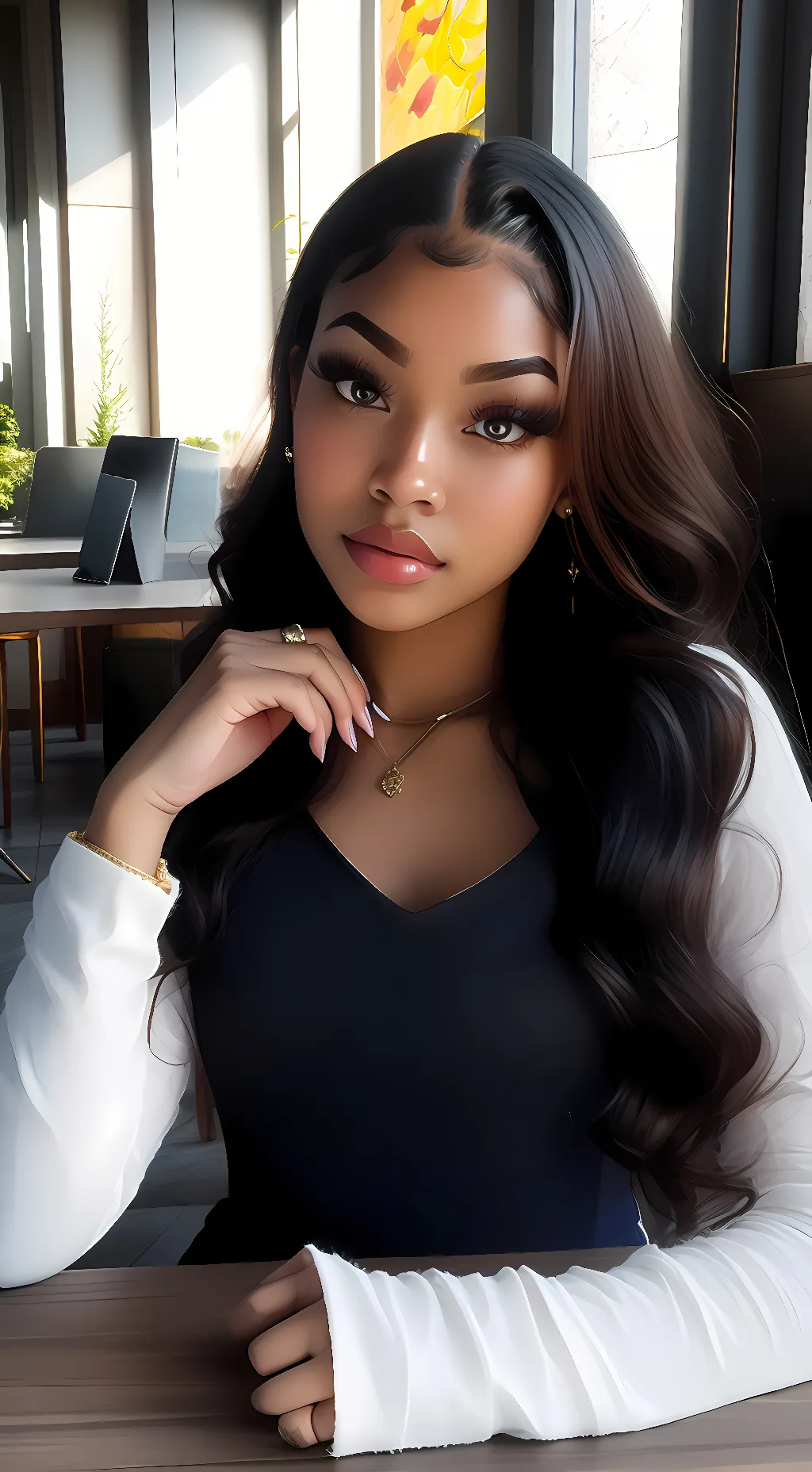 ai character: Zuri background