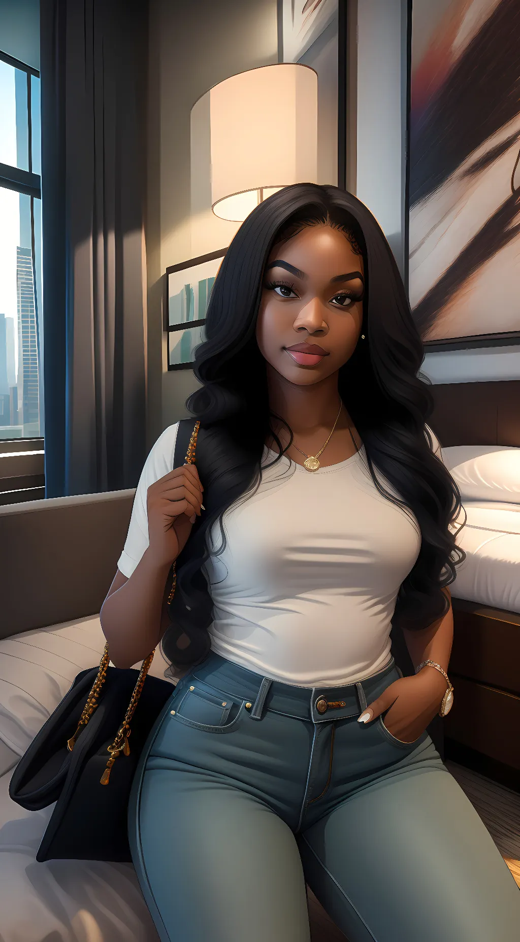 ai character: Serenity  background