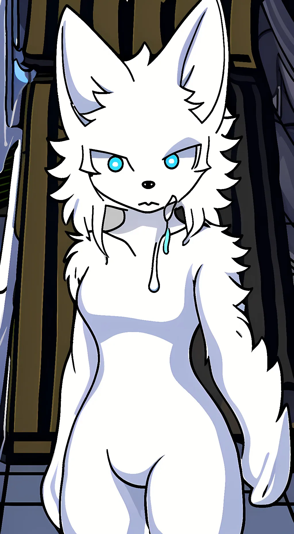 ai character: White Latex background