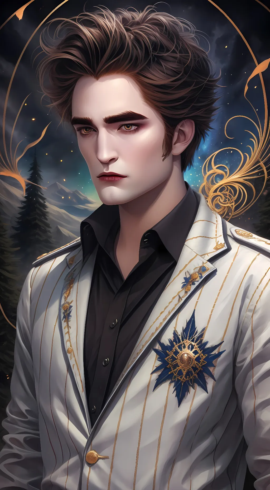 ai character: Edward Cullen  background