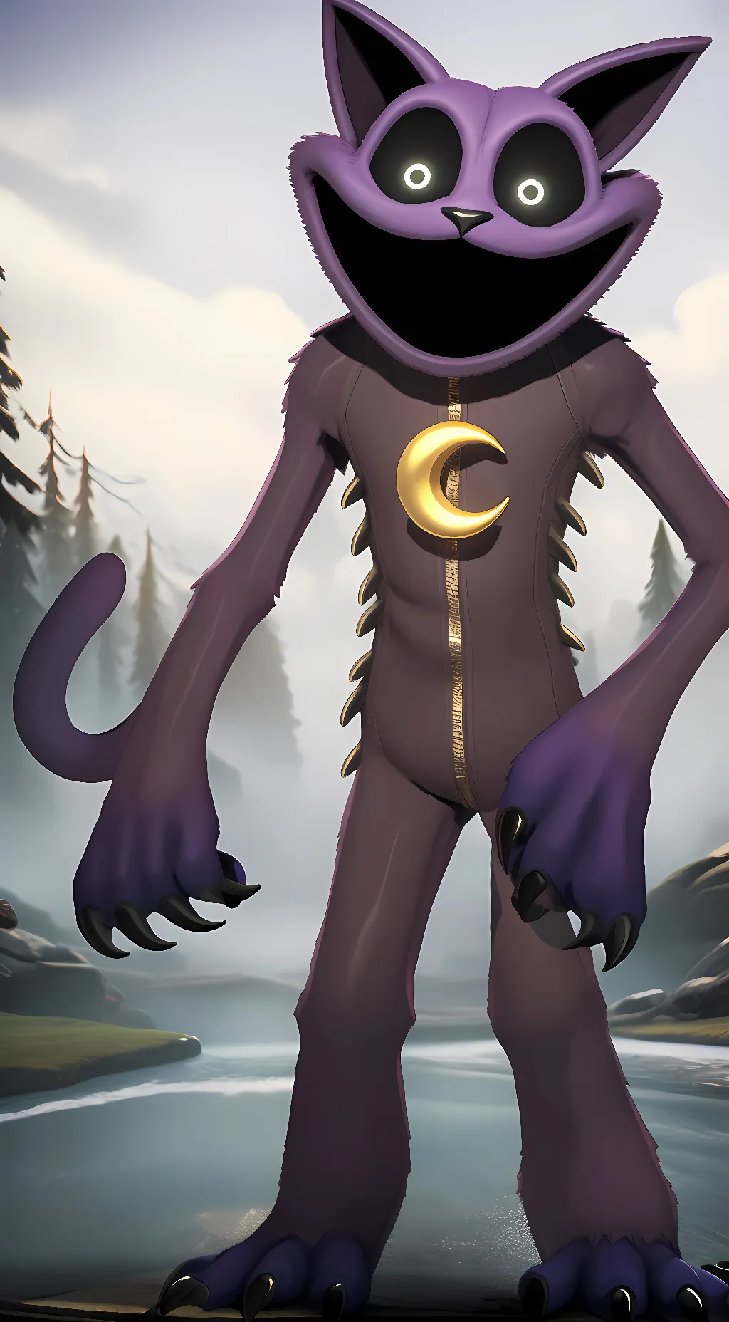 ai character: CatNap 1990 background