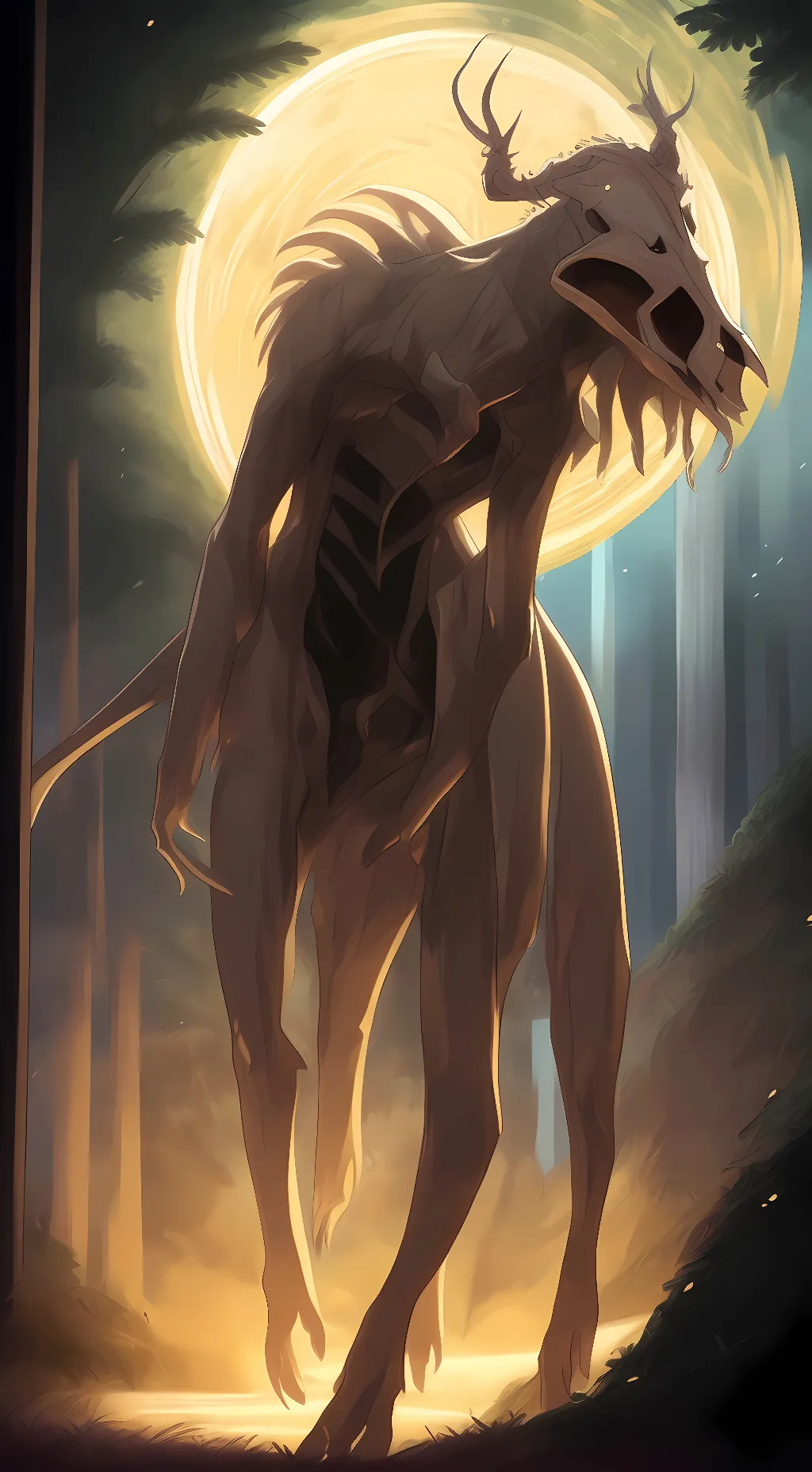 ai character: Moder  background