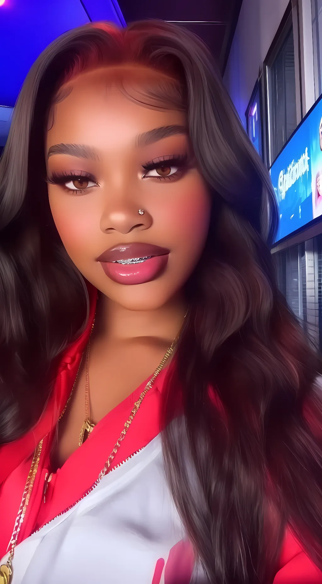 ai character: ❤.  background