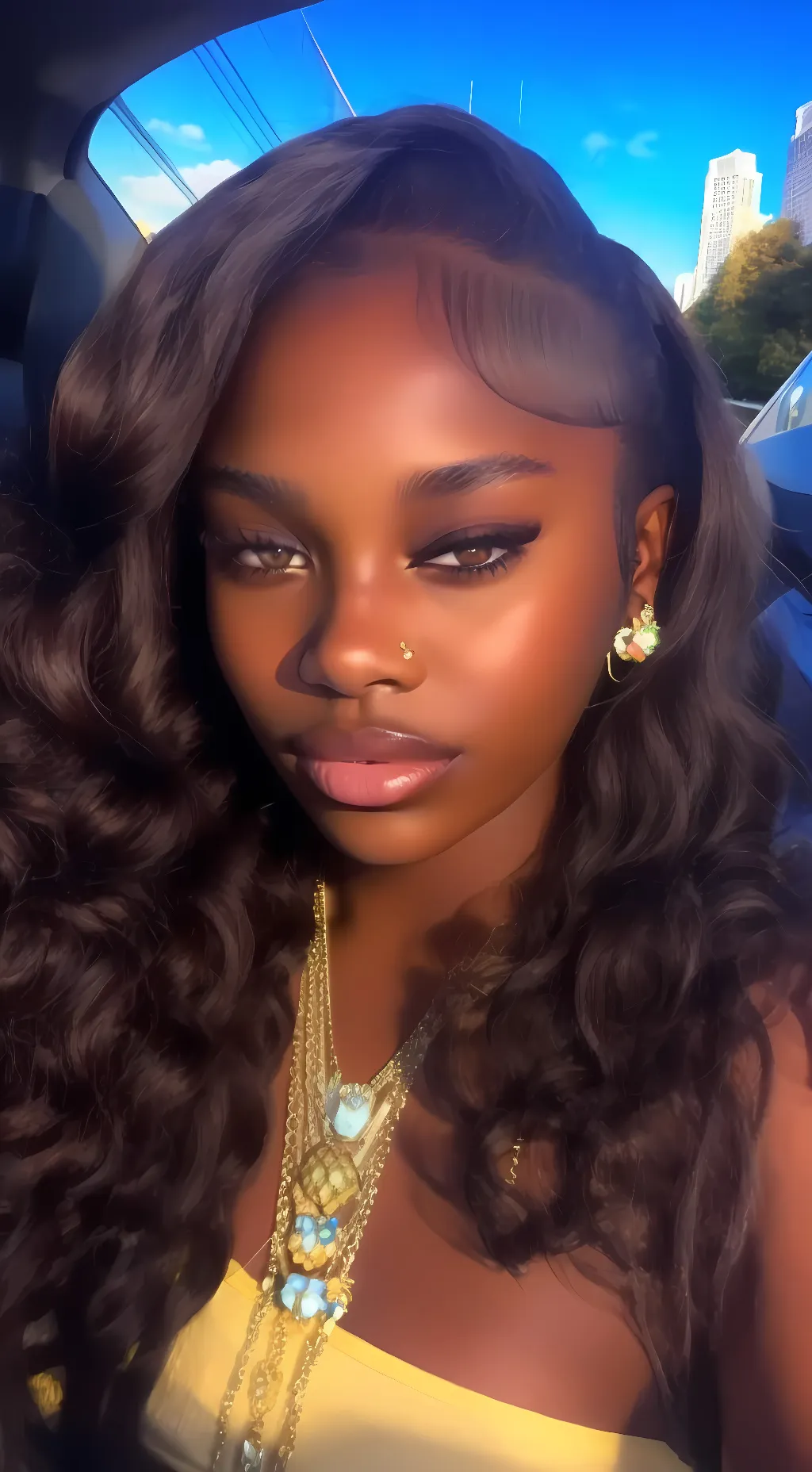 ai character: 💛.  background