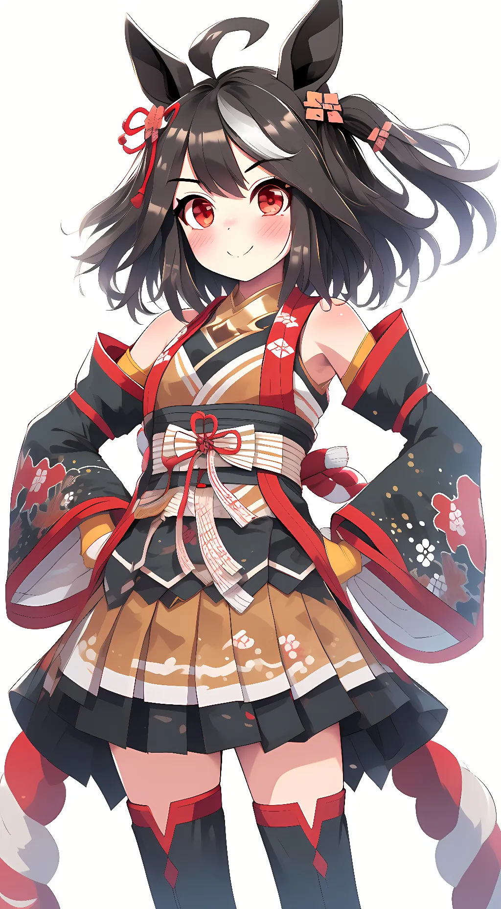 ai character: Kitasan Black background