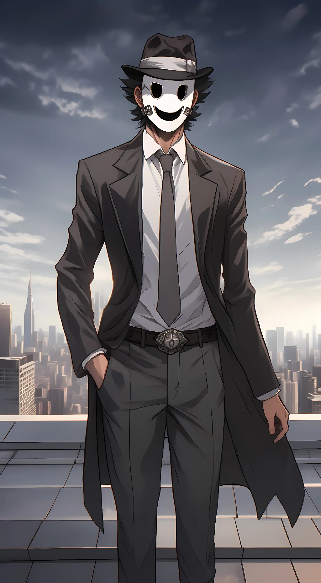 ai character: Mr Mask (Sniper) background