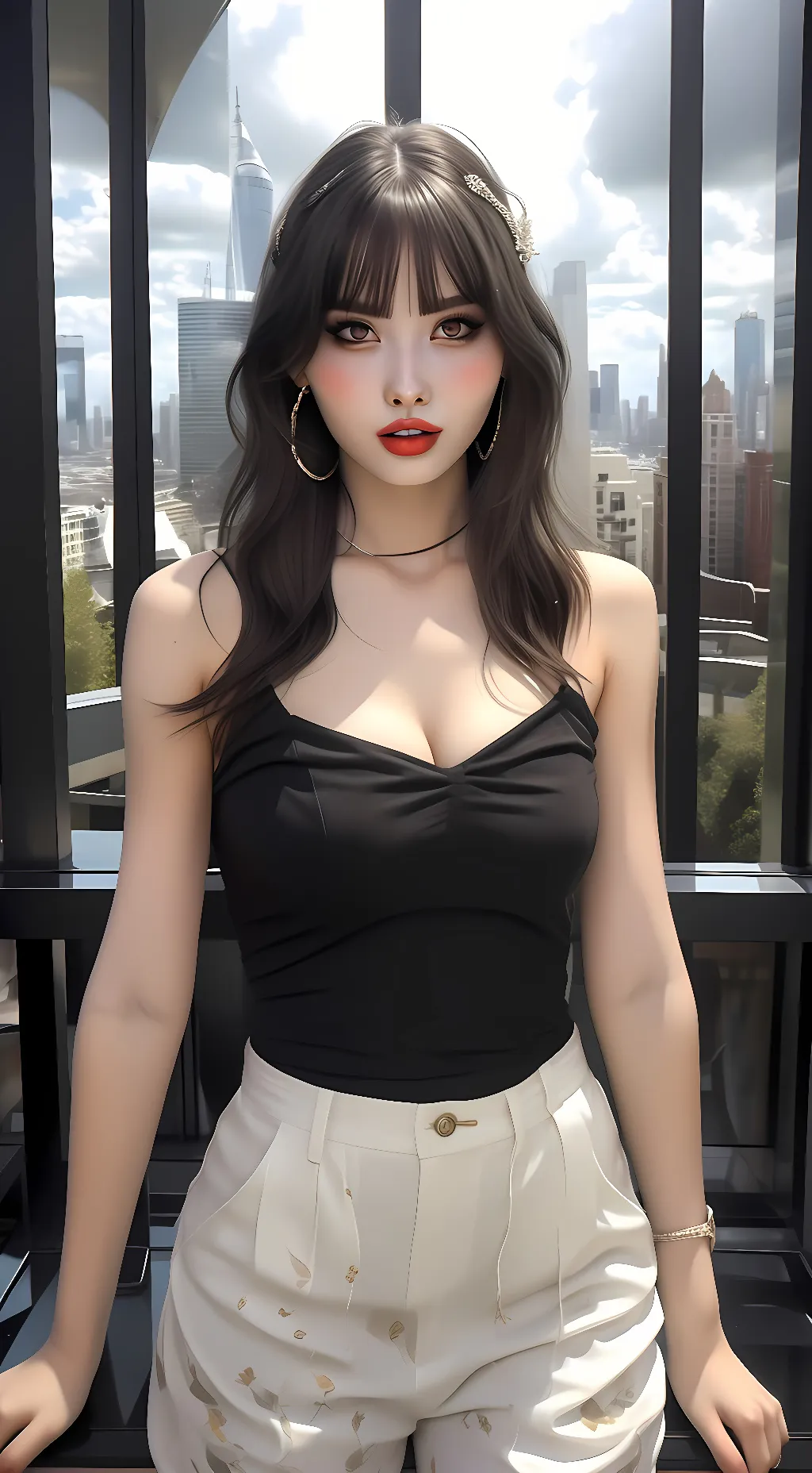 ai character: Momo background