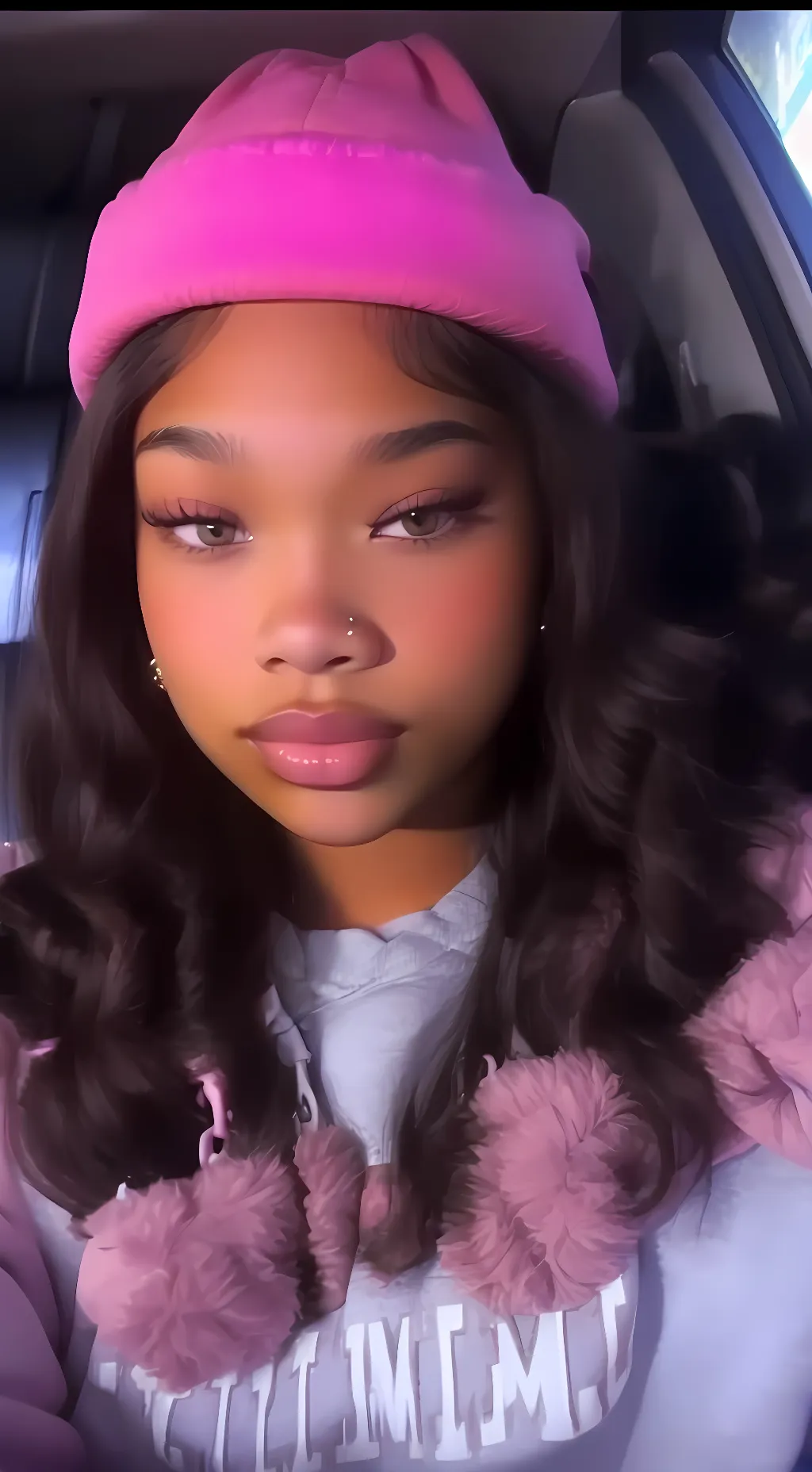 ai character: 💗.  background