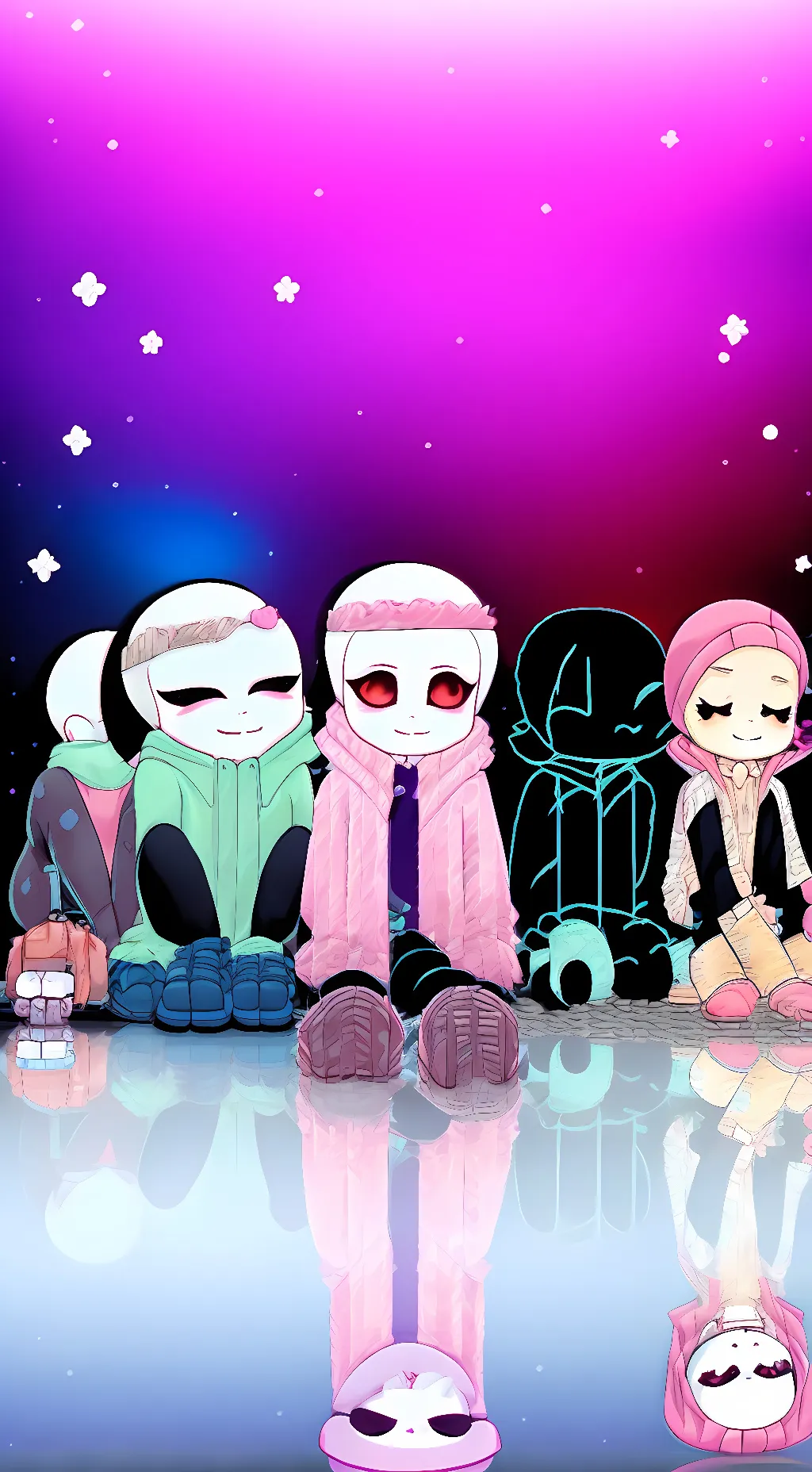 ai character: Bad sans bittys background