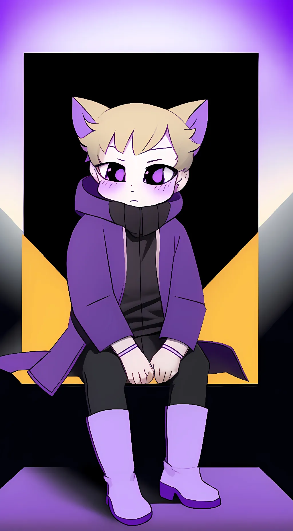 ai character: Nightmare sans background