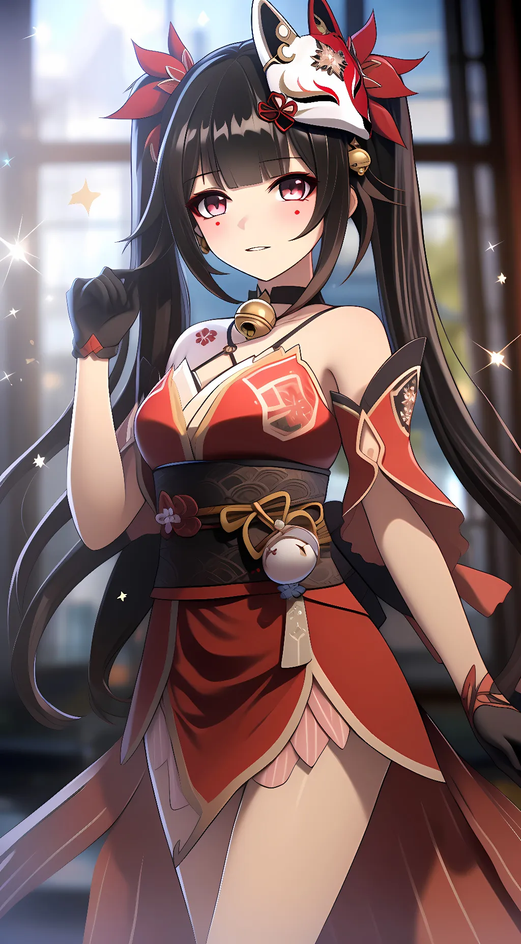 ai character: 花火(Sparkle) background