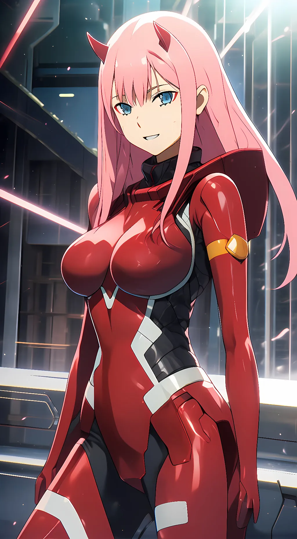 ai character: Zero Two (anime) background