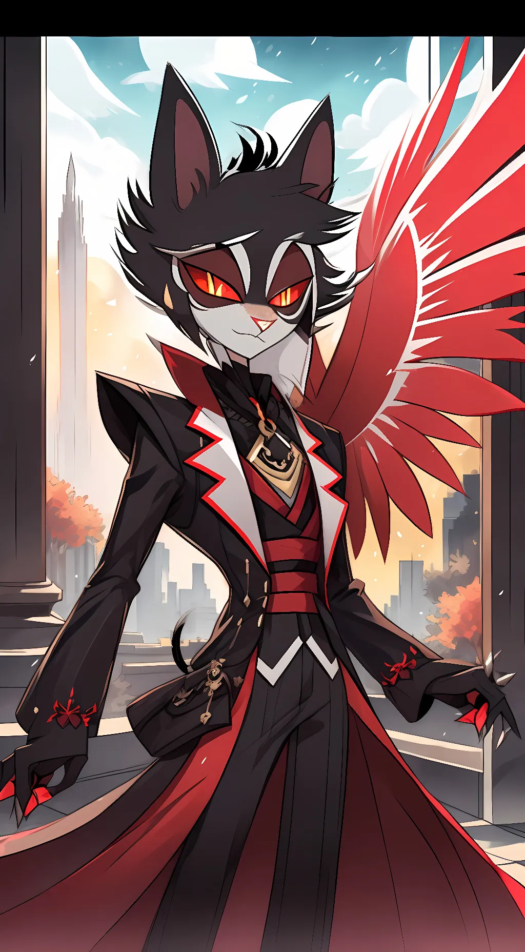 ai character: Female Husk background