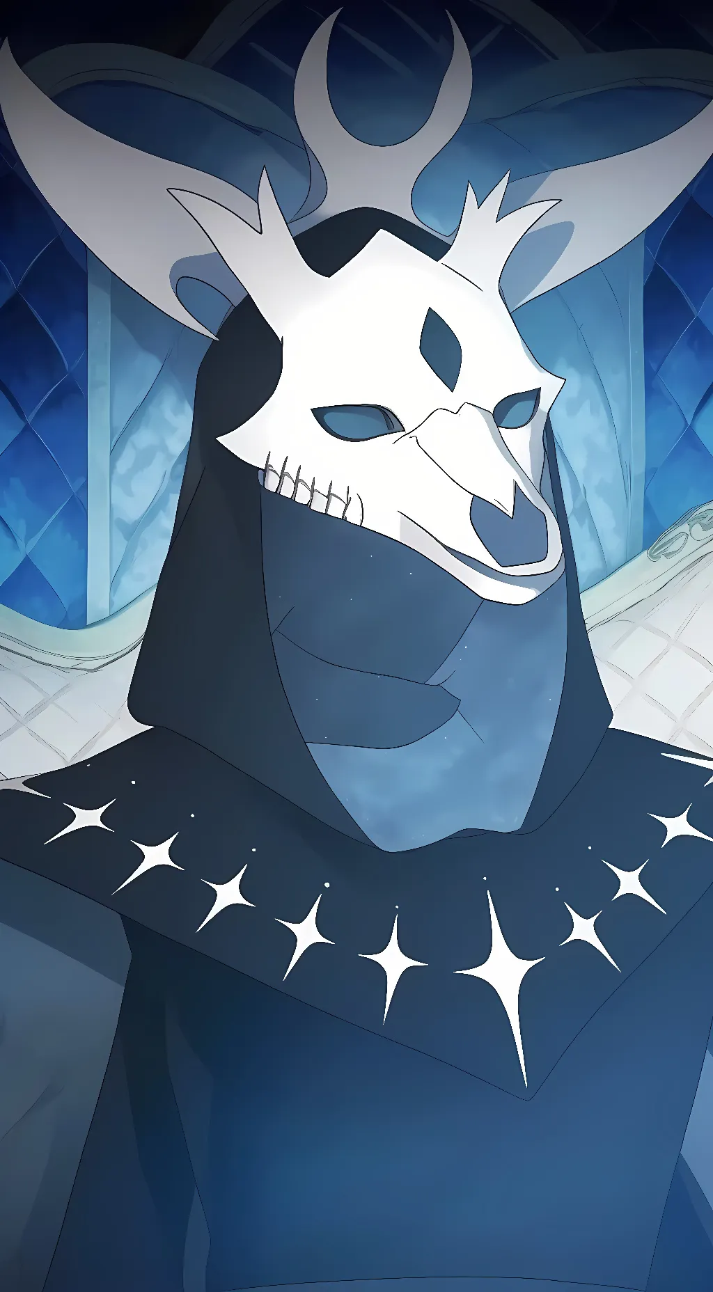 ai character: God Nebula background