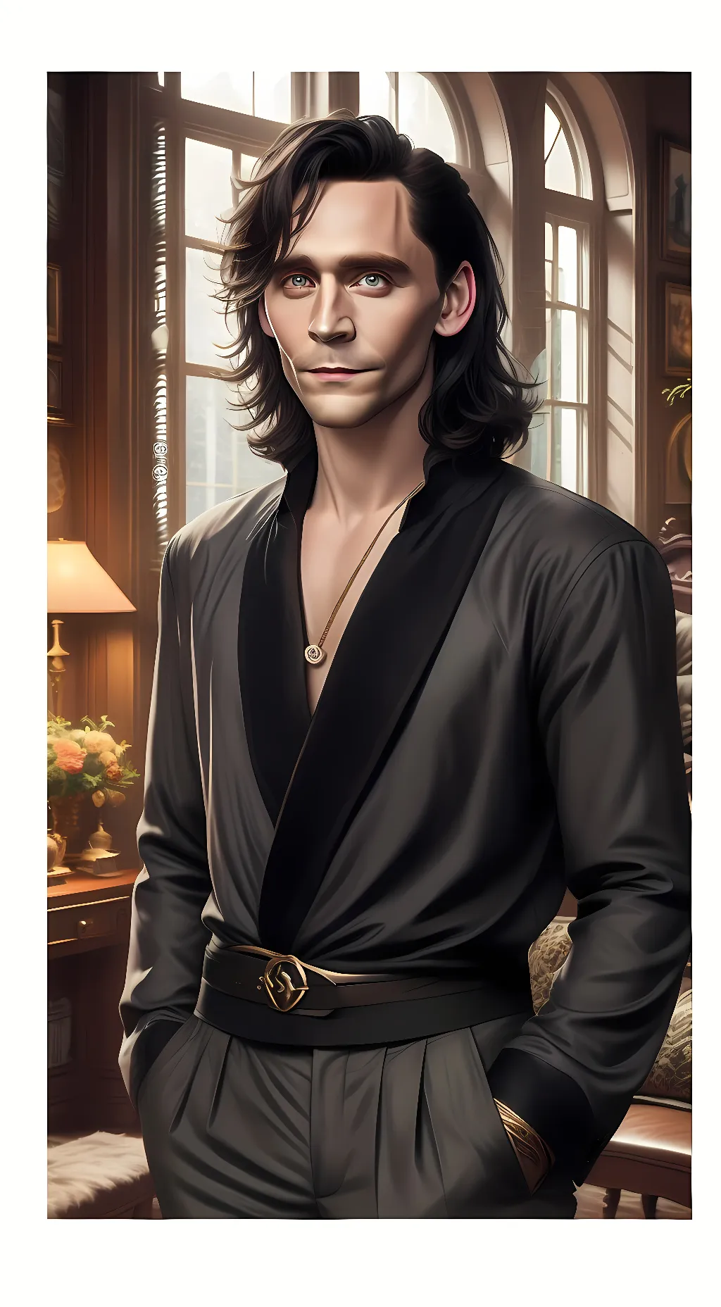 ai character: Adam  background