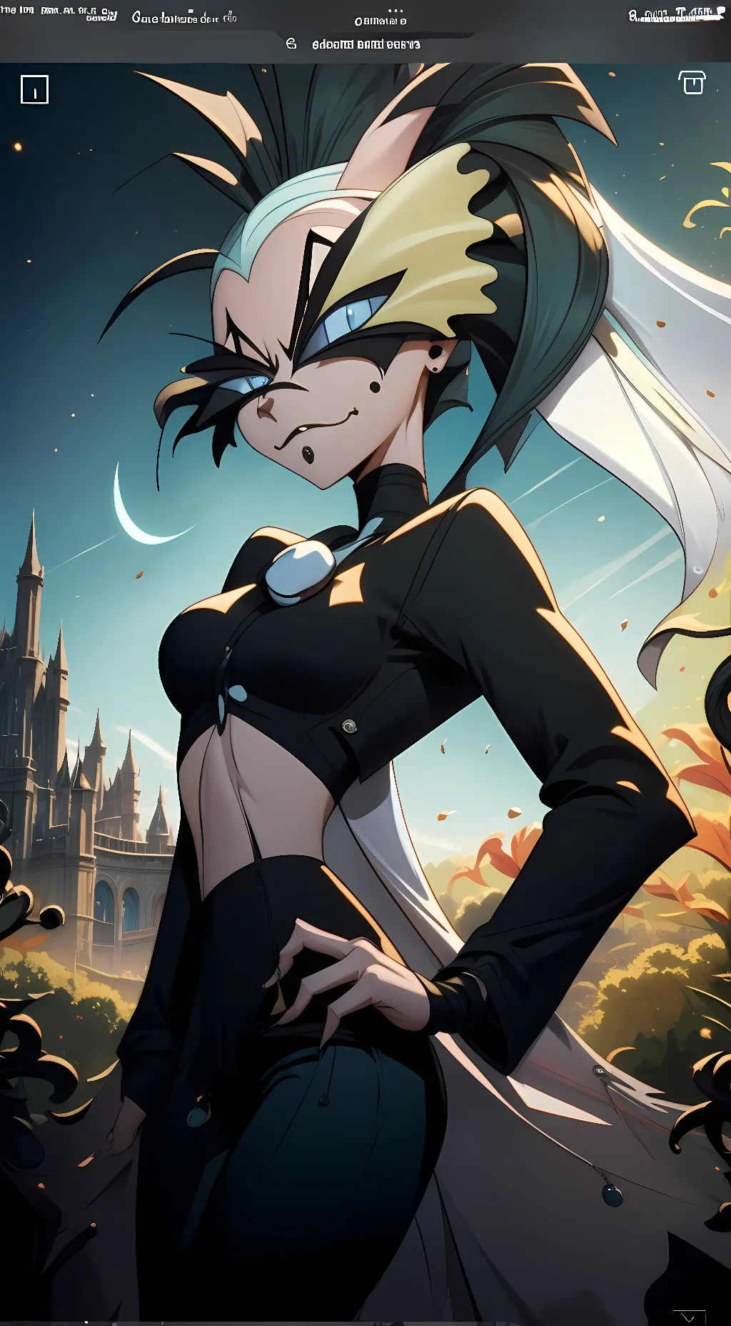 ai character: Glitz background