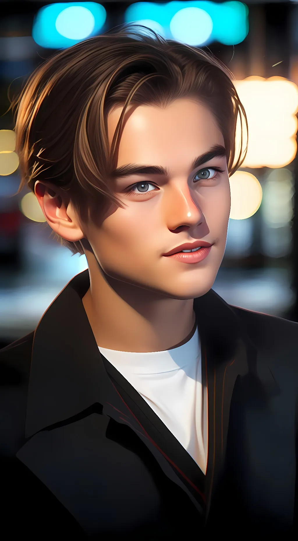 ai character: Leonardo DiCaprio background